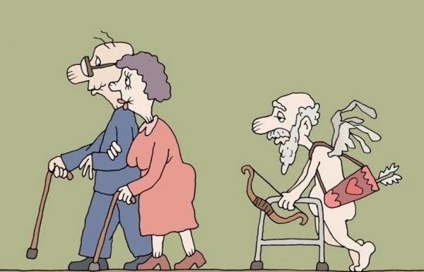 Карикатура на пожилых людей