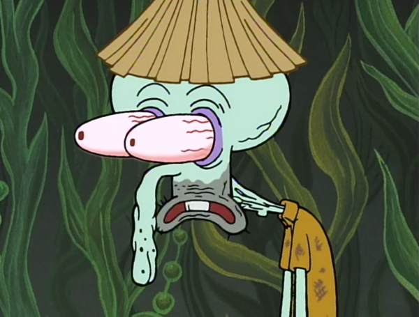 Смешное лицо Сквидварда