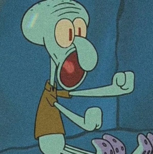 Сквидвард веселый