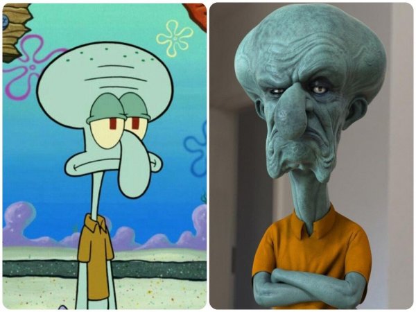 Герои из Спанч Боба Сквидвард