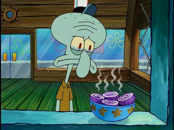 Плачущий Сквидвард