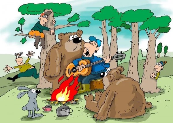 Турист карикатура