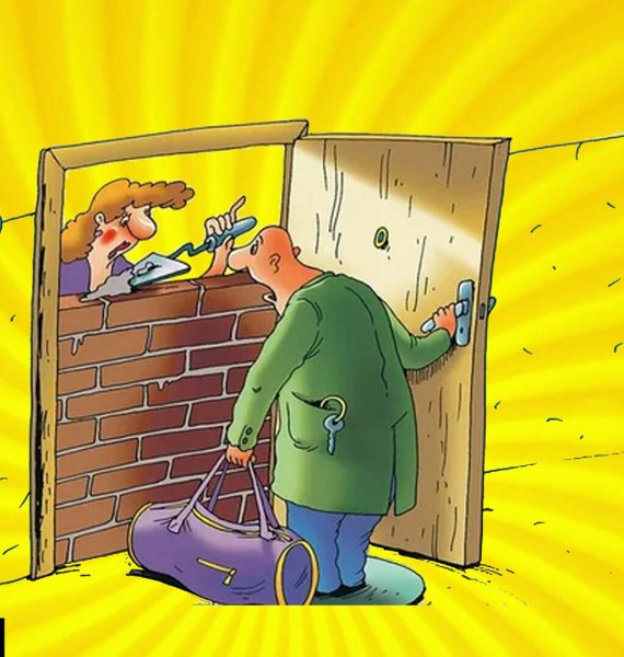 Раздел имущества карикатура