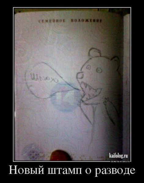 Демотиваторы про развод