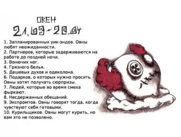Смешные высказывания про Овнов