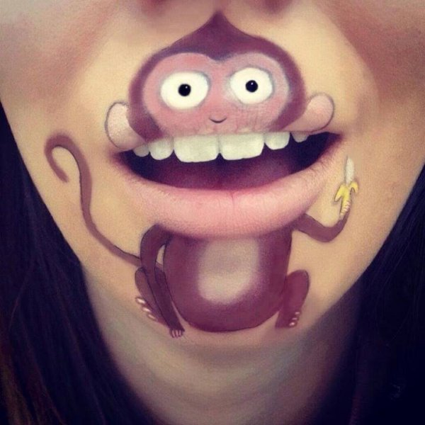 Нарисоапнся улыбка на лице