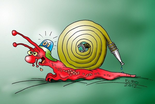 Улитка карикатура