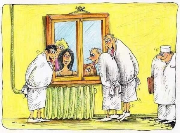 Сумасшедший дом карикатура