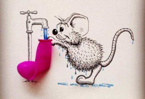 Прикольные мини рисунки