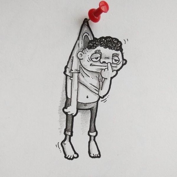 Смешные рисунки карандашом