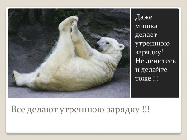 Доброе утро зарядка