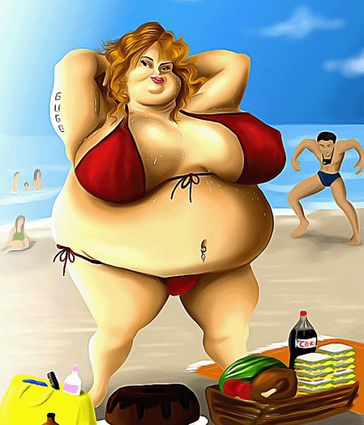 Смешные картинки толстушек (54 фото)