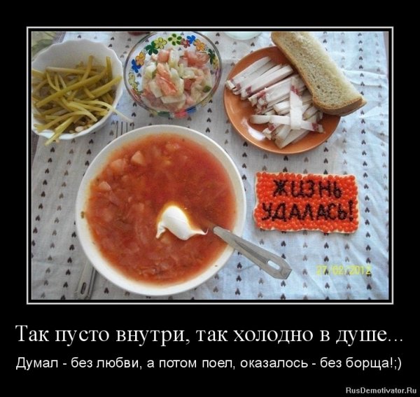 Приколы про борщ смешные