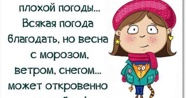 Открытки про погоду смешные