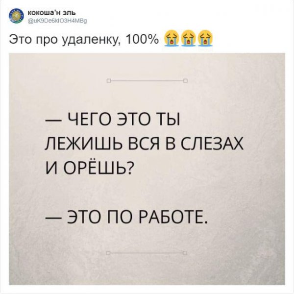 Шутки про удалёнку