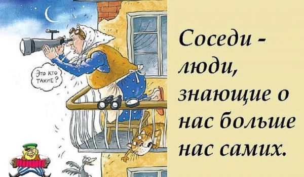 Смешные анекдоты про соседей