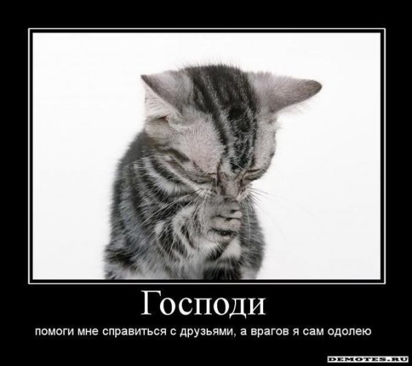 Демотиваторы про врагов