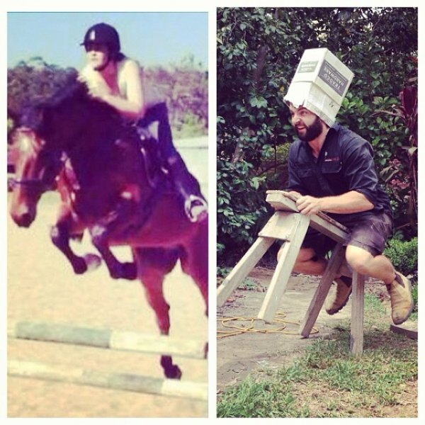 Парень фотографирует девушку прикол