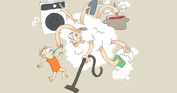 Мама в декрете смешные