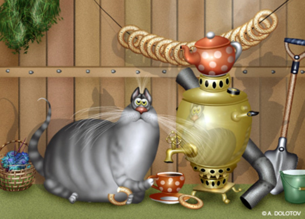 Самовар прикольный