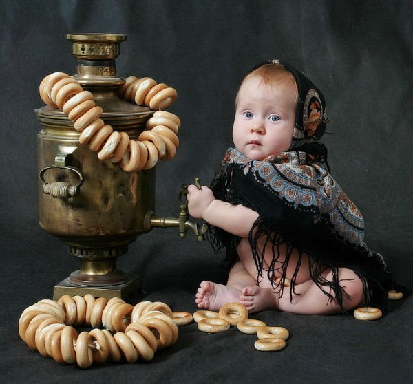 Фотосессия с самоваром и баранками