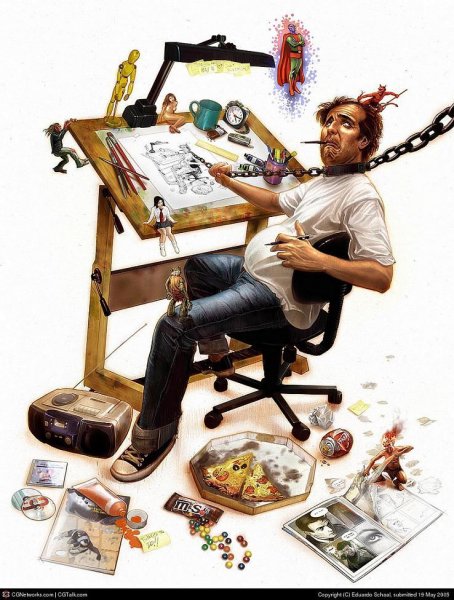 Смешной художник