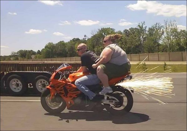 Смешные картинки мотоциклистов (54 фото)