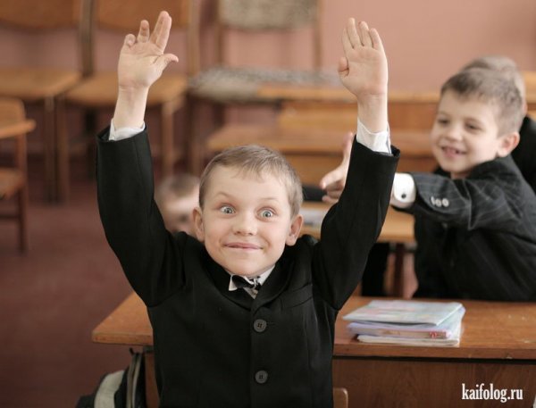 Смешной ученик
