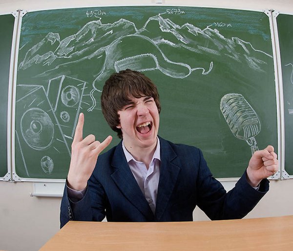 Фотосессия на фоне школьной доски