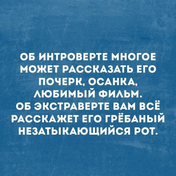 Об интроверте многое может рассказать