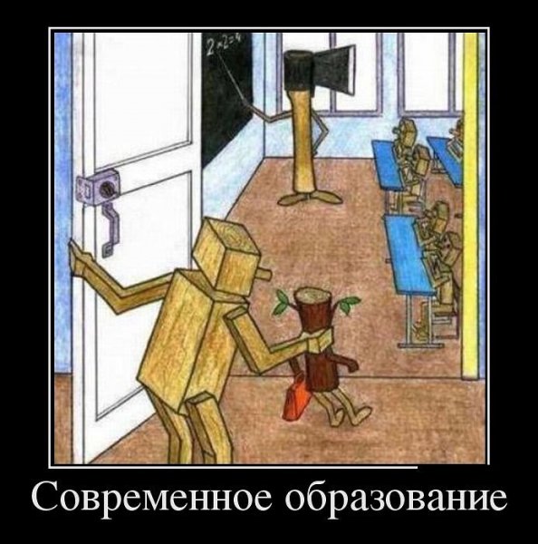 Современное образование демотиваторы