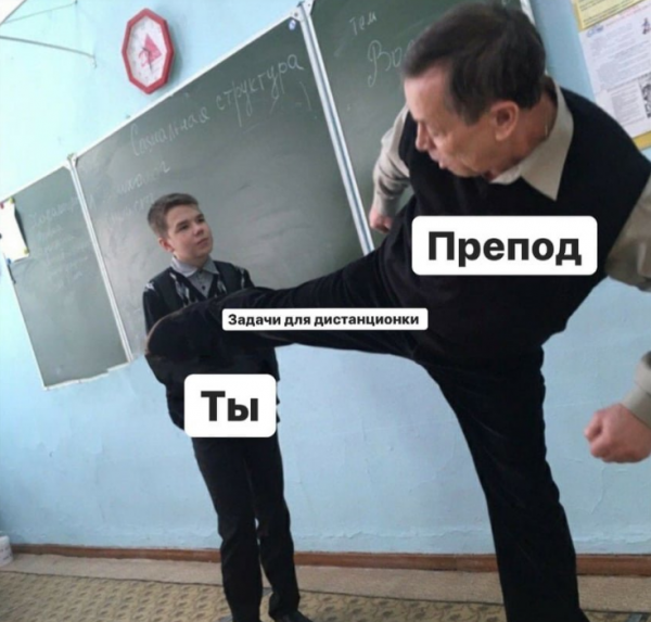 Мемы про дистанционку