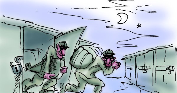Грабеж карикатура