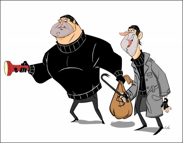 Преступность иллюстрация