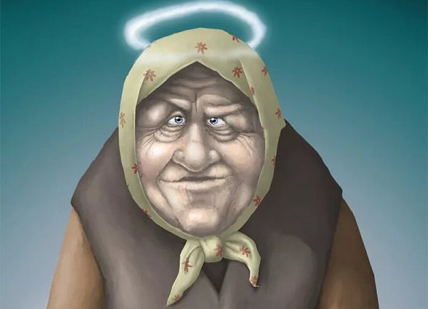 Смешная бабулька
