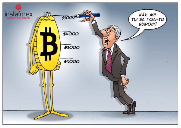 Биткоины карикатура