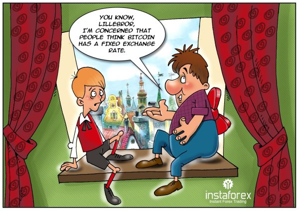 Биткоин карикатура