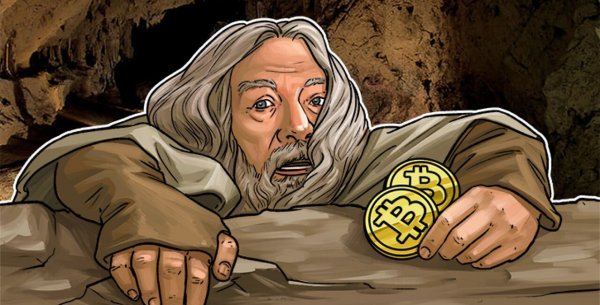 Биткоин карикатура