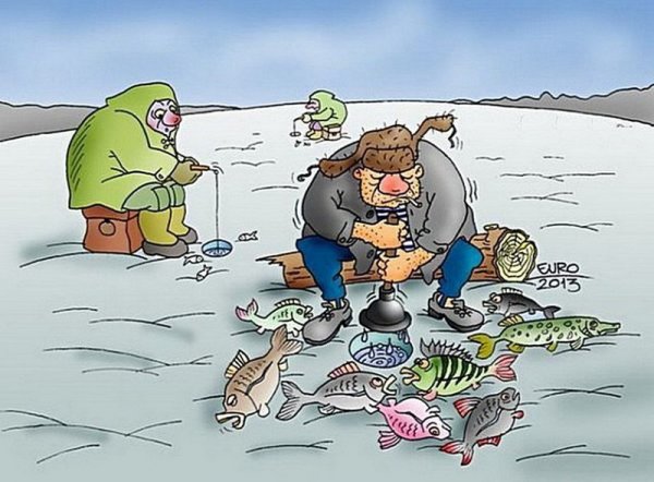 Рыбак карикатура