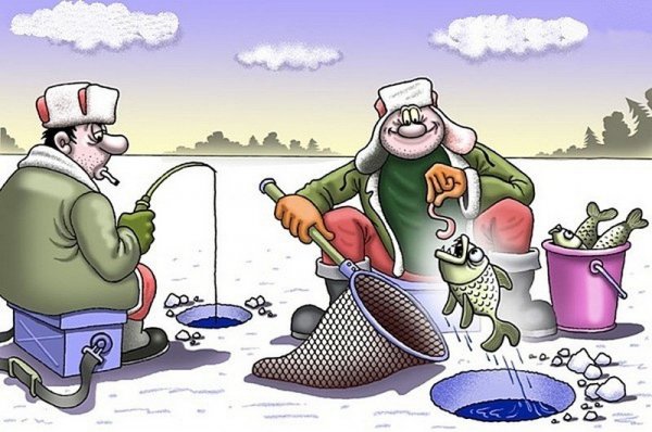 Рыболовные карикатуры