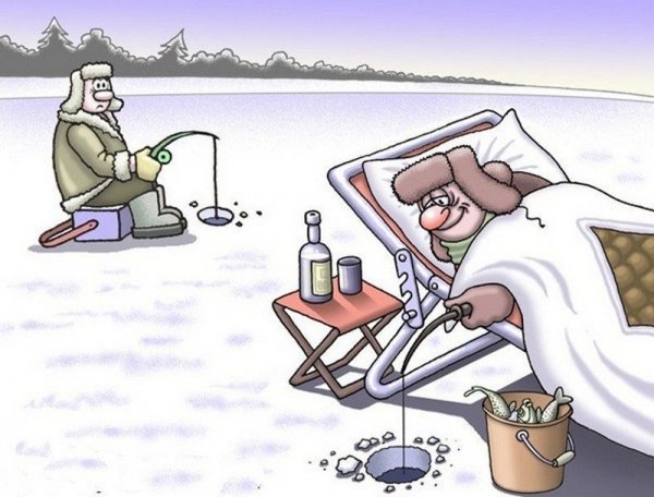 Рыбацкие карикатуры