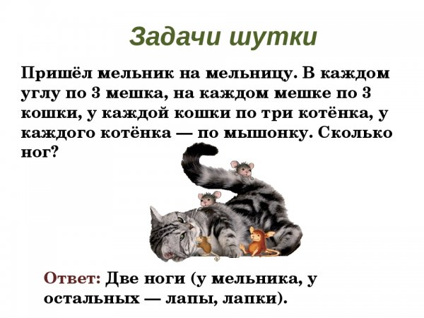 Смешные задачи на логику