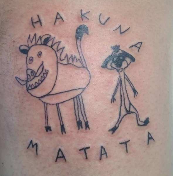 Смешные тату