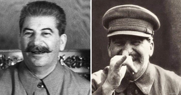Сталин Иосиф Виссарионович улыбается