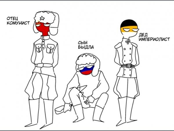 Countryhumans Россия и СССР отец
