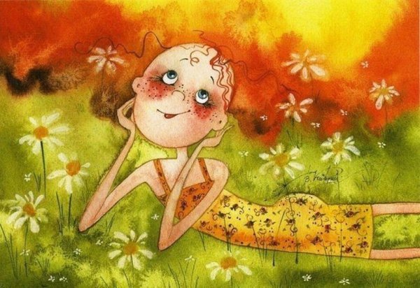 Художница Виктория Кирдий "про умниц и красавиц" .