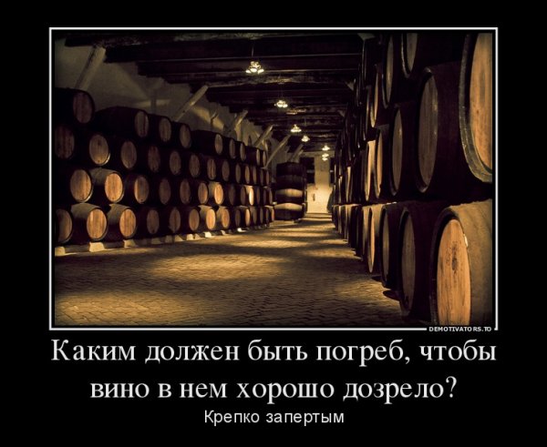 Шутка про винный погреб