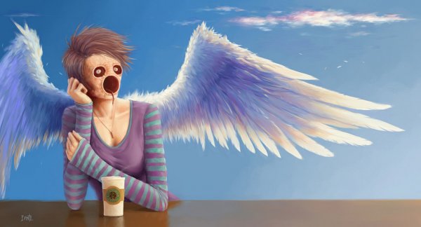 Ангел курит