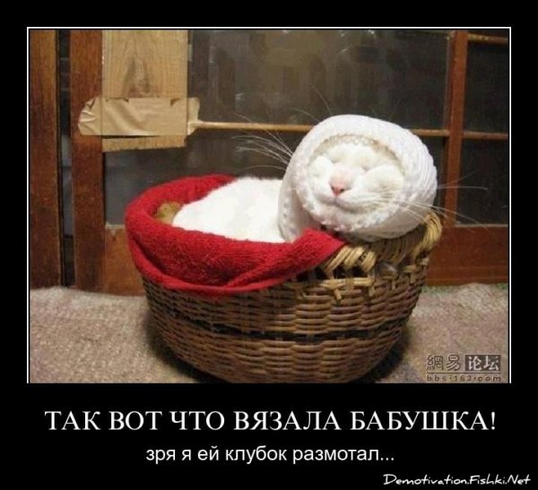 Демотиваторы про вязание