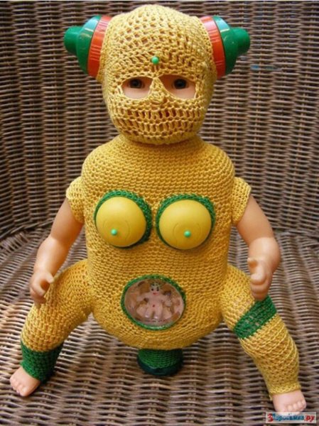 Смешные вязаные игрушки